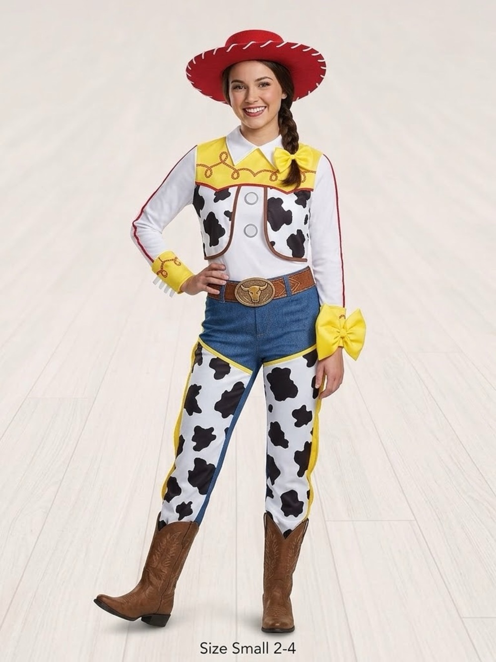 Disney Pixar Toy Story Jessie Costume Set - Adult Womenโs Small (2-4) NIP